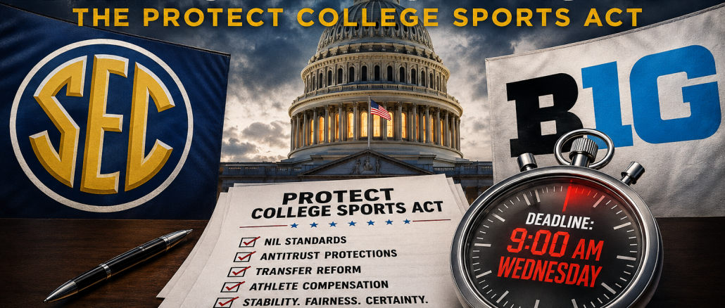 Moment of Truth for Protect College Sports Act