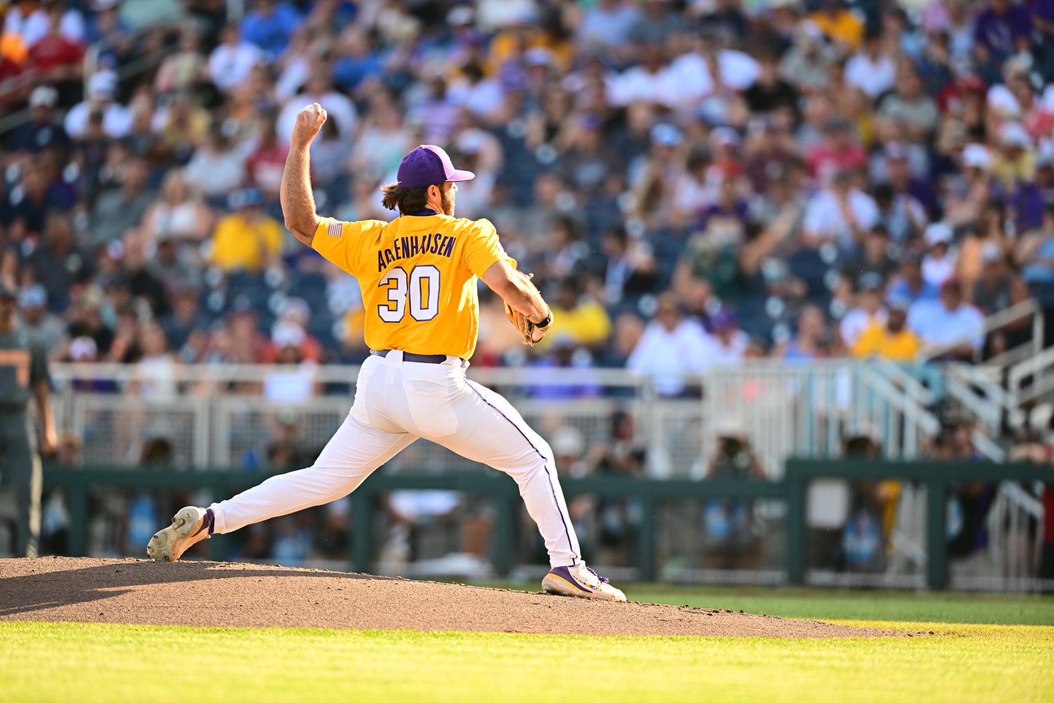 LSU’s Ackenhausen, Cooper combine to shut out Tennessee in College World Series elimination game