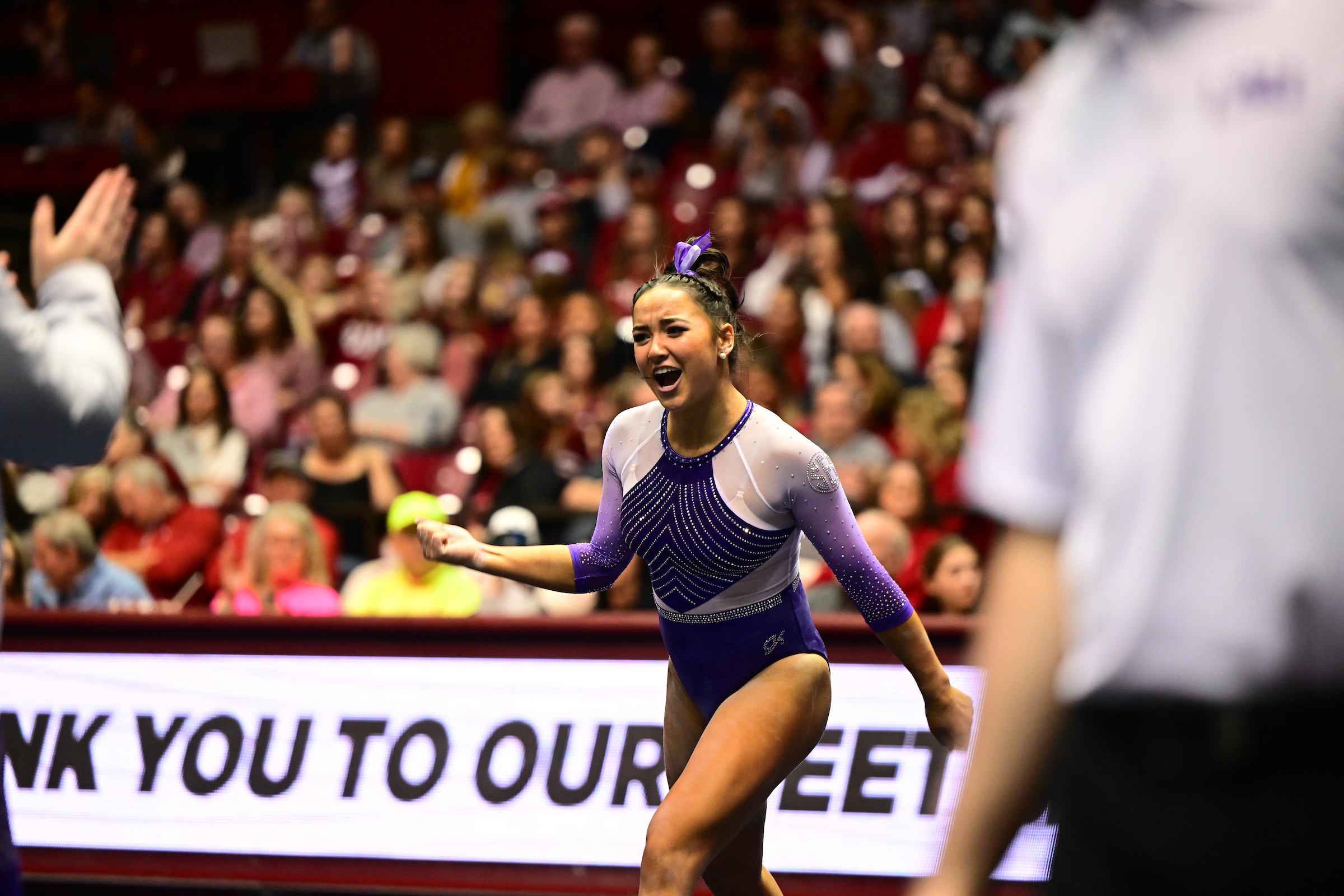 Aleah Finnegan jube after perfect 10