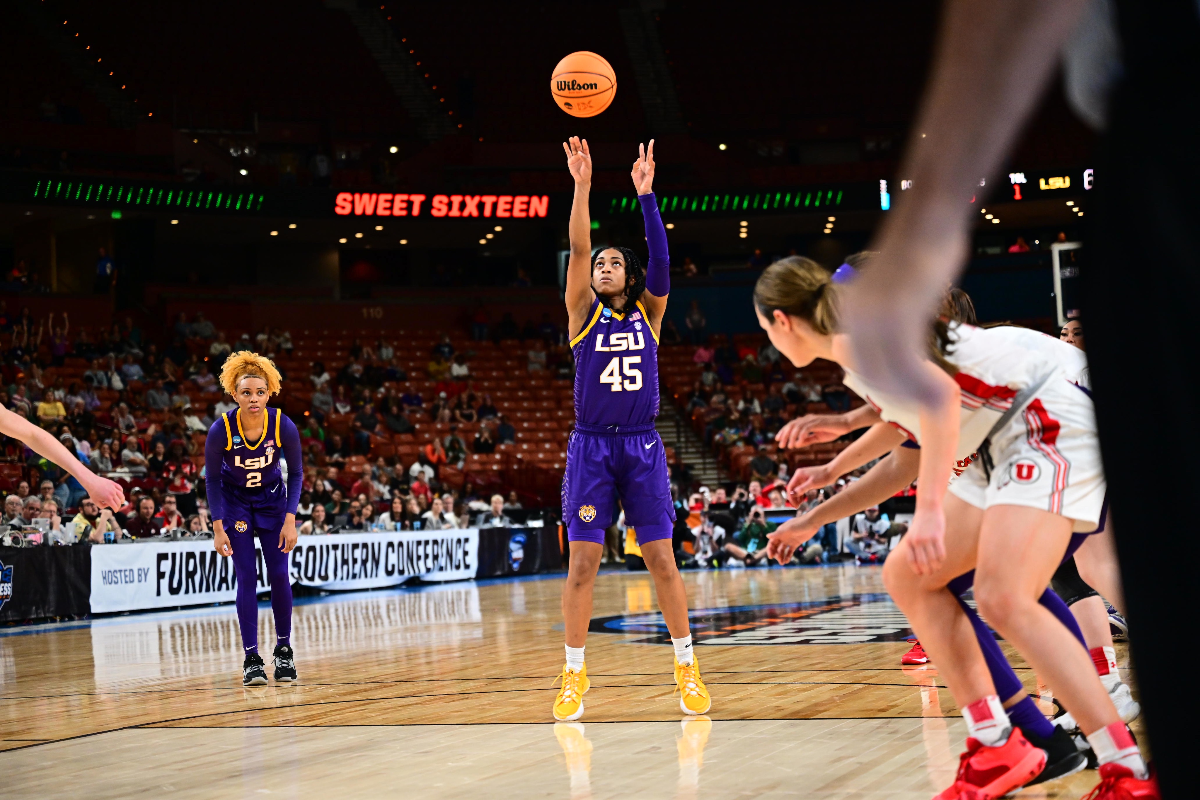 Alexis Morris free throw vs Utah