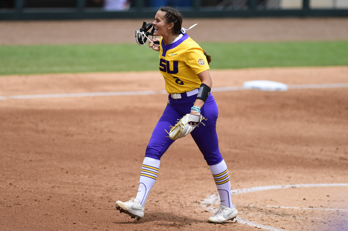 Ali Kilponen celebrates final out