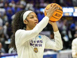 LSU All-American Angel Reese leads her No. 3 seed Tigers against Middle Tennessee State, seeded No. 11, on Sunday in the PMAC. PHOTO By Jonathan Mailhes