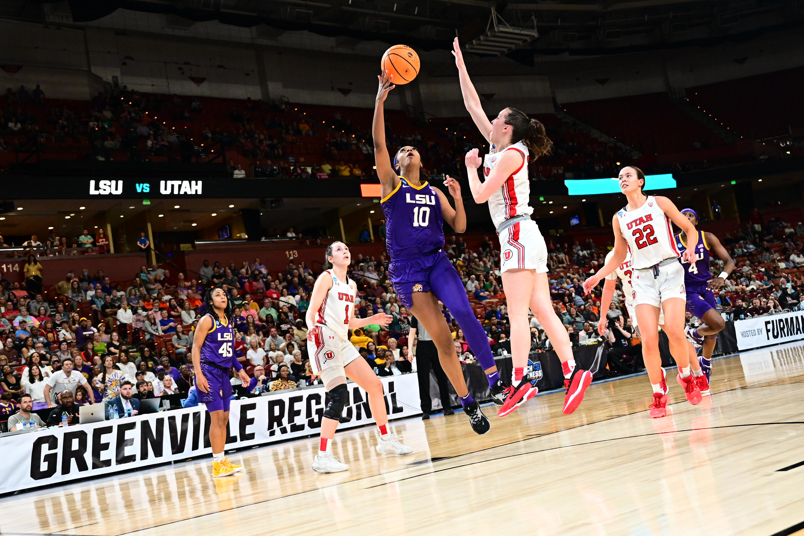 Angel Reese shooting vs Utah