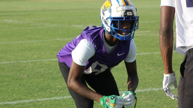Bernard Causey at LSU camp