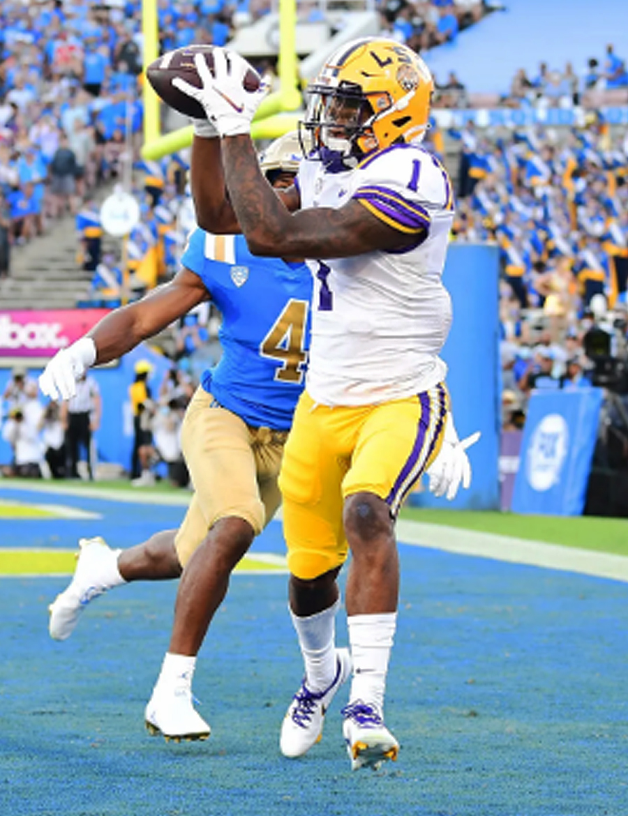 Boutte first TD catch
