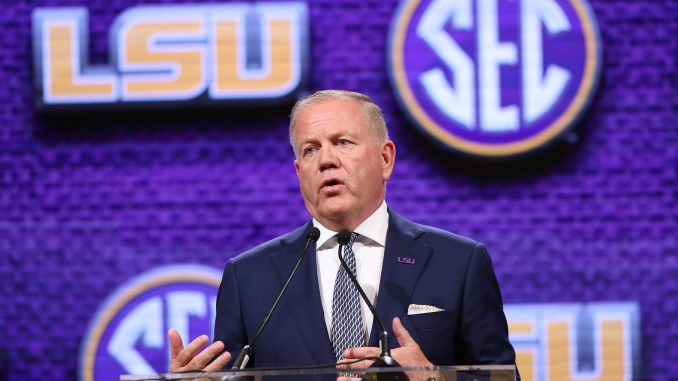 LSU head football coach Brian Kelly