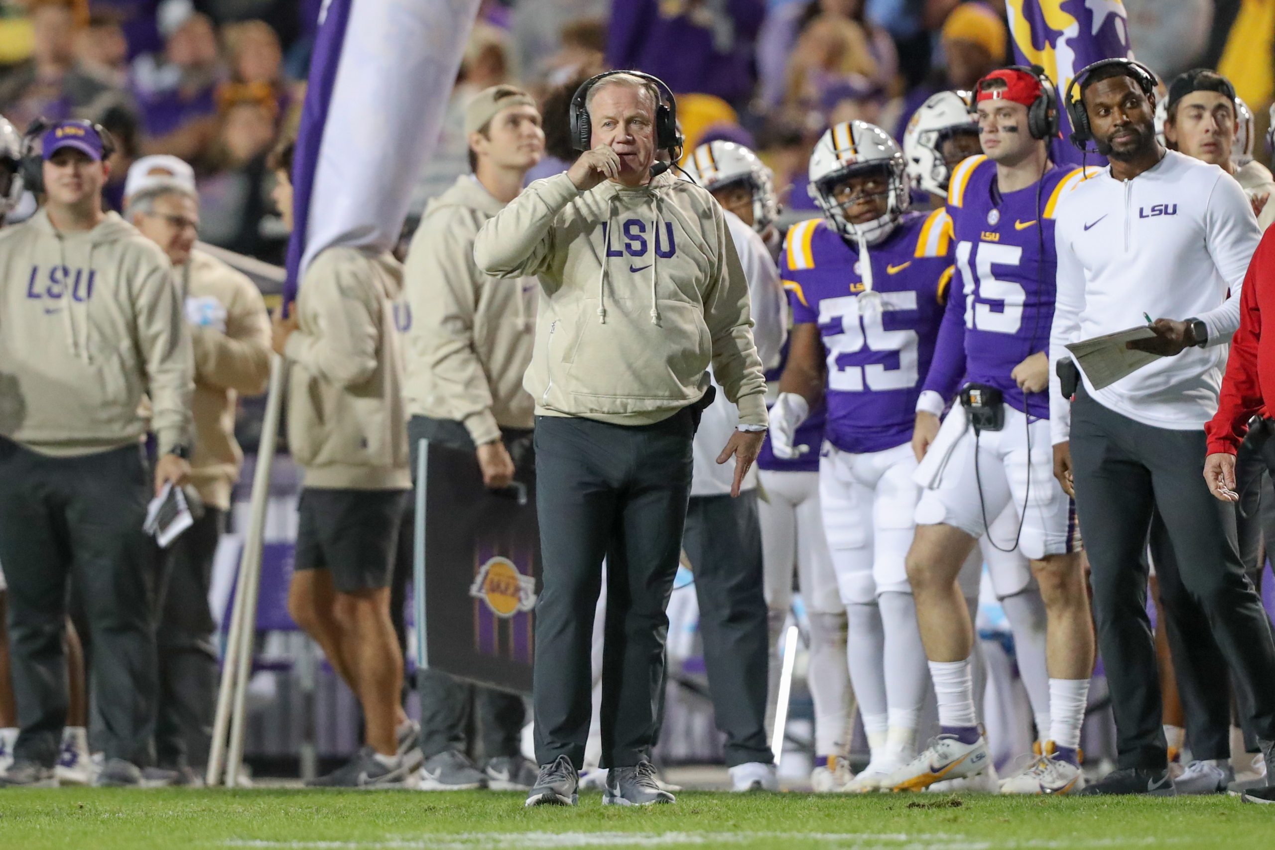 This is where I want to be': LSU coach Brian Kelly vows to finish coaching  career with Tigers