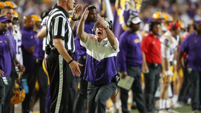 Brian Kelly gets timeout vs Auburn