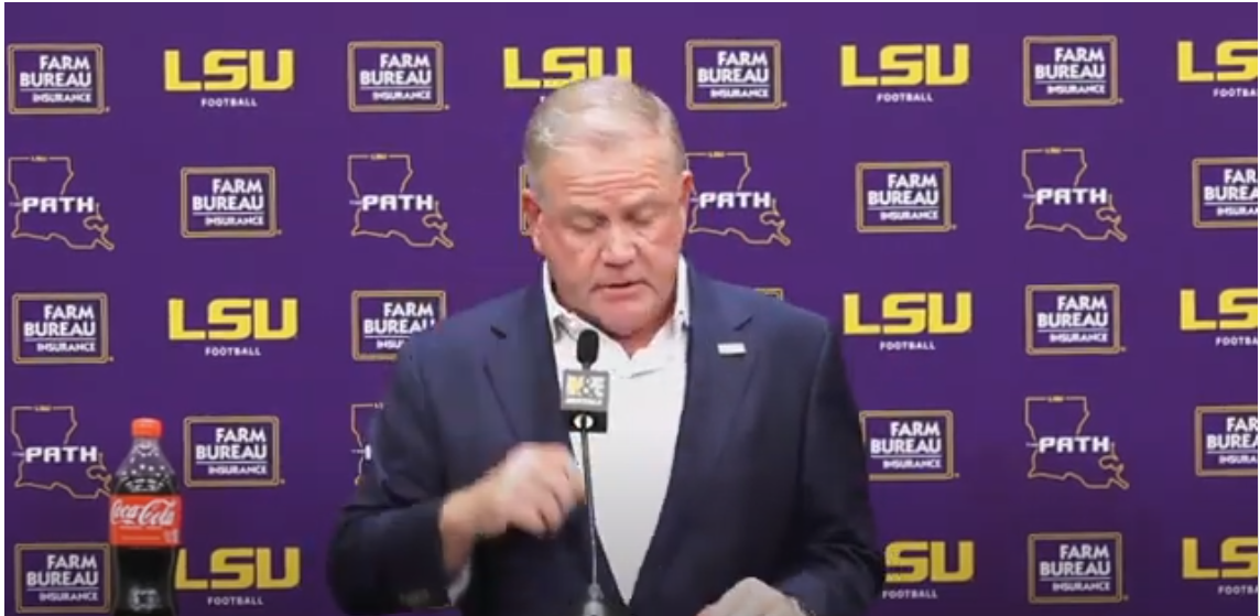 WATCH Full Video What LSU coach Brian Kelly said on Thursday in