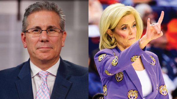 Charlie Creme and Kim Mulkey, ESPN and LSU