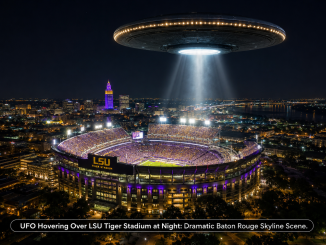 LSU's Tiger Stadium rendered on a Saturday Night