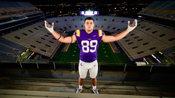 Connor Gilbreath in LSU uni