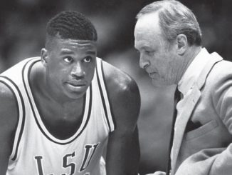 Dale Brown and Shaquille O'Neal at LSU