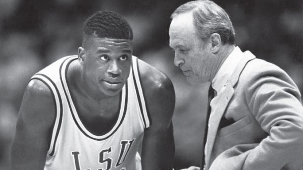 Dale Brown and Shaquille O'Neal at LSU