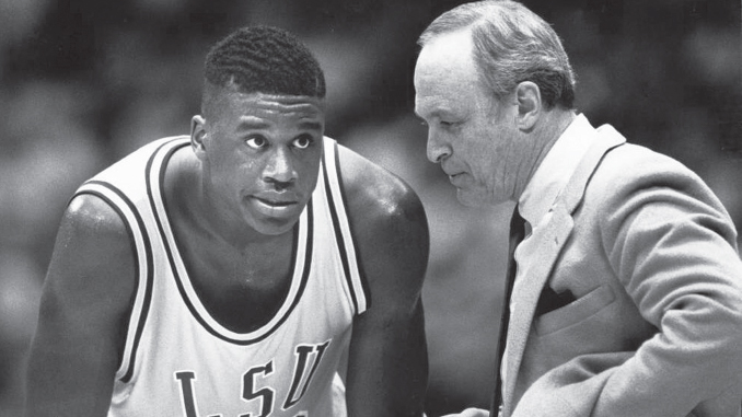 Dale Brown and Shaquille O'Neal at LSU