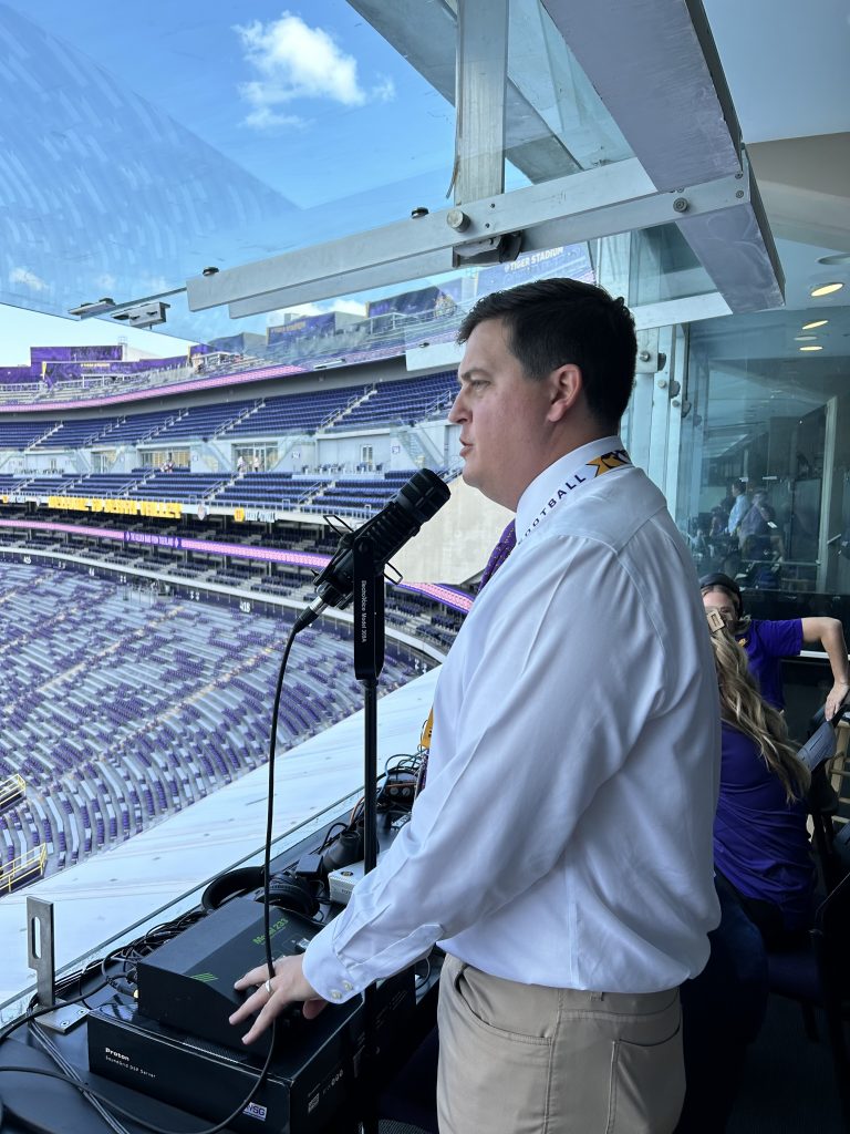 Dixon McMakin in the booth | Tiger Rag