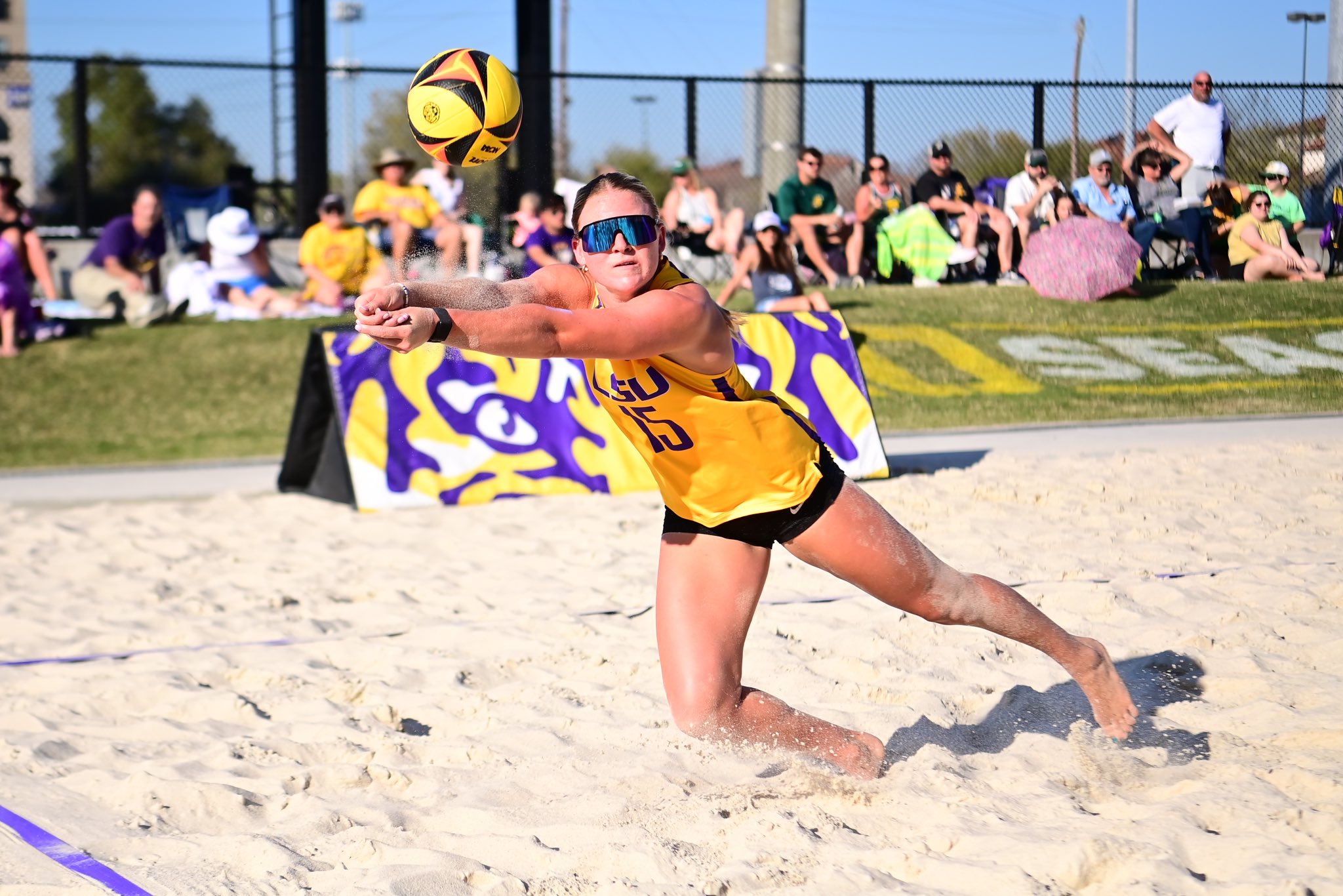 Ellie Shank with dig