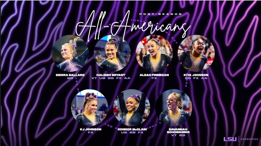 LSU Gymnastics Everybody s All Americans Tiger Rag lsu-gymnastics-everybody-s-all-americans-tiger-rag