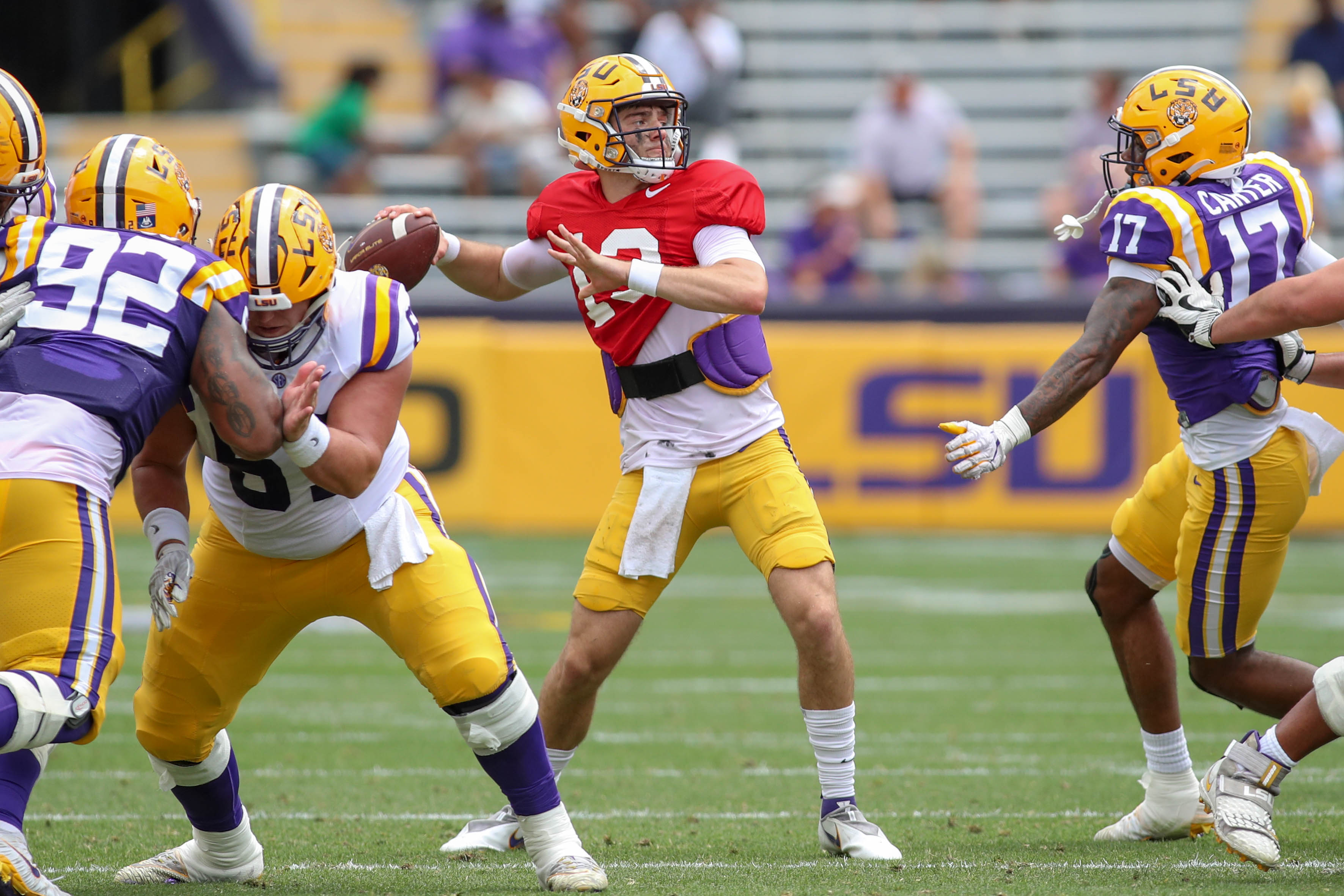 Garrett Nussmeier in pocket