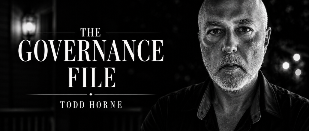 The Governance File by Todd Horne