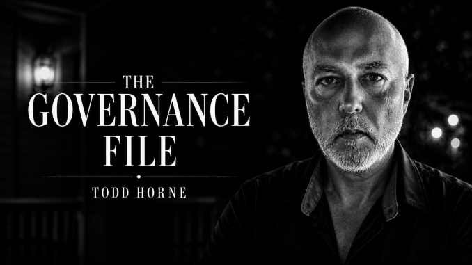 The Governance File by Todd Horne