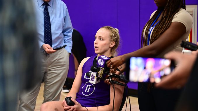 Hailey Van Lith meets media