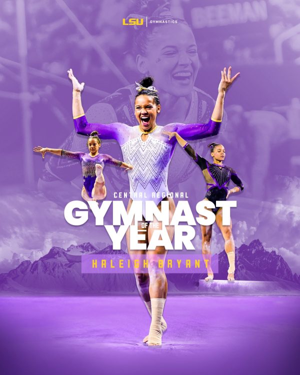 LSU’s Haleigh Bryant wins 2024 AAI Award Gymnastics Equivalent of the