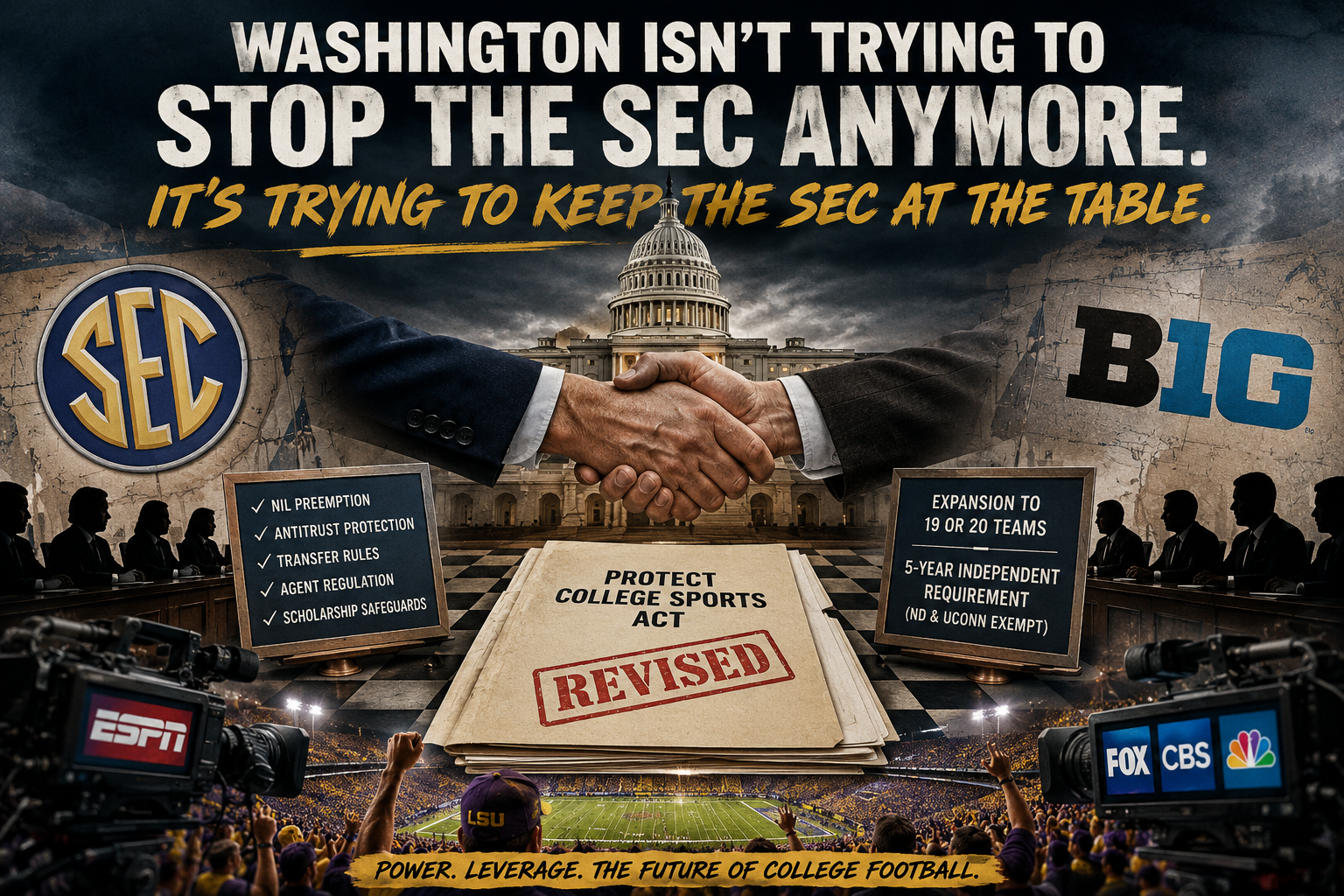 TODD HORNE: Washington Isn’t Trying to Stop the SEC Anymore. It’s Trying to Keep the SEC at the Table.