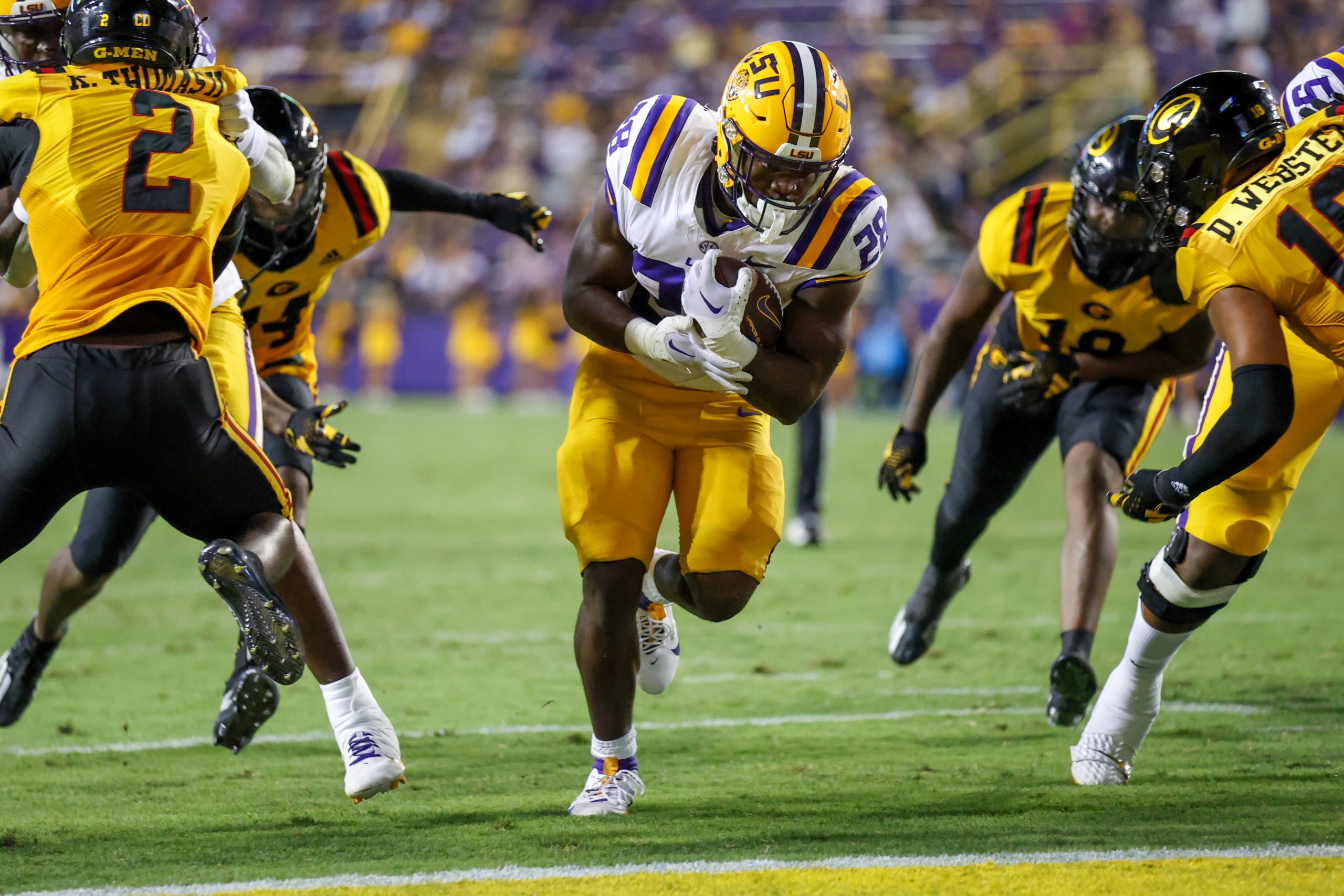 Lowering the boom LSU’s freshman Kaleb Jackson shows promise while
