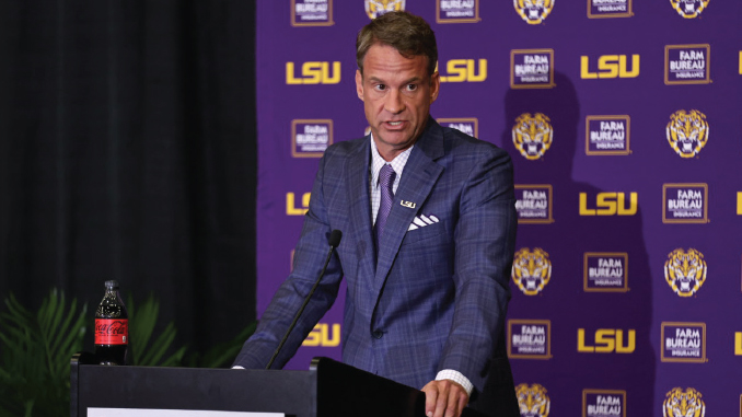 LKiffinIntroPressConf_LaneKiffin5_JMailhes | Tiger Rag Lane Kiffin, LSU Head Football Coach