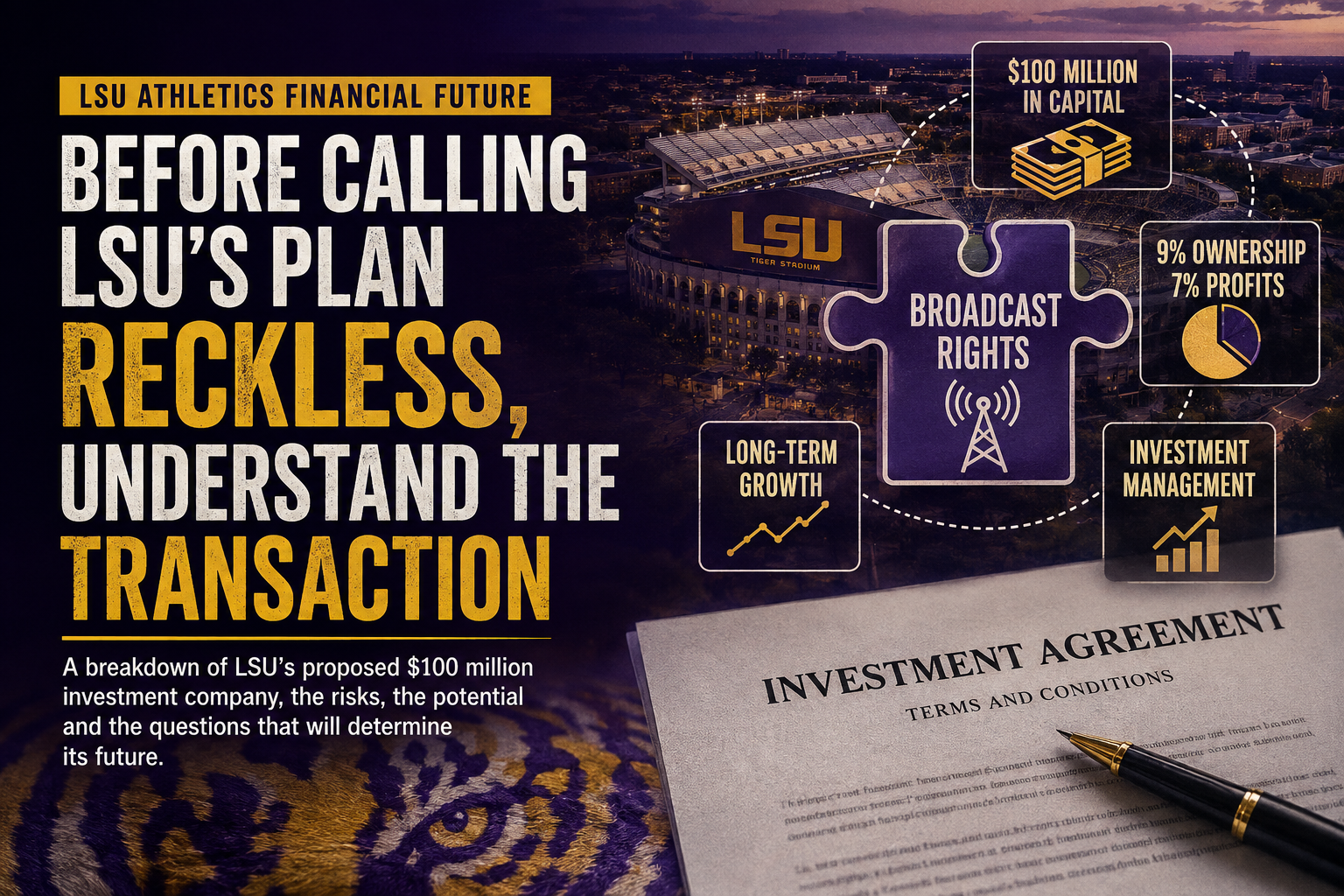 Drawn Rag LSU’s New Financial Plan Drawing Attention | TigerRag.com