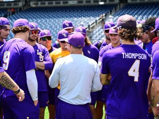 LSU baseball Friday practice in Omaha