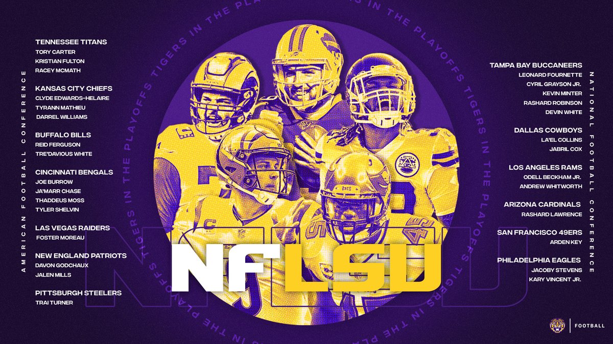 LSU boasts league best 23 players in NFL playoffs Tiger Rag
