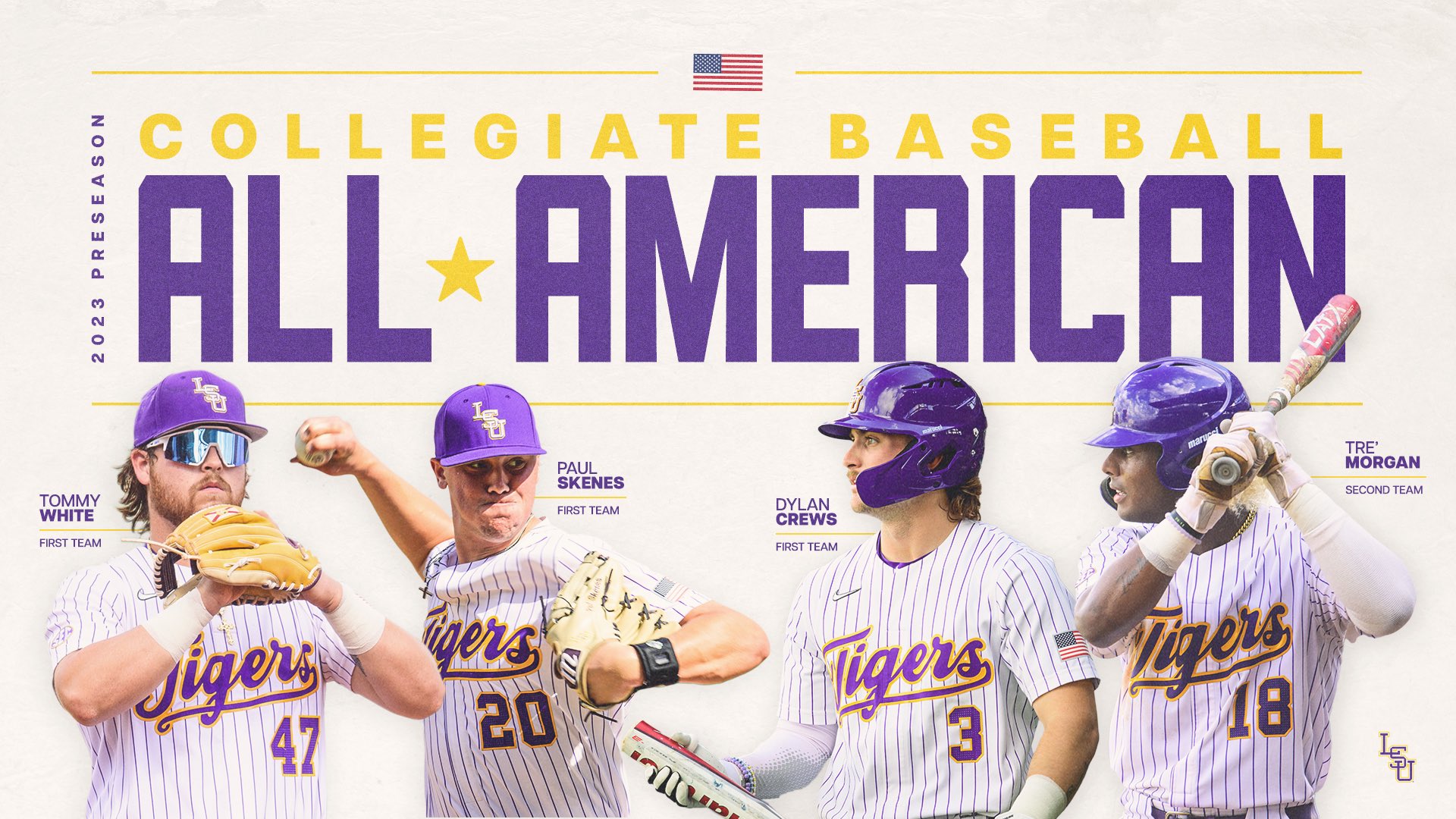 LSU baseball has nation's best three selections on 2023 Collegiate