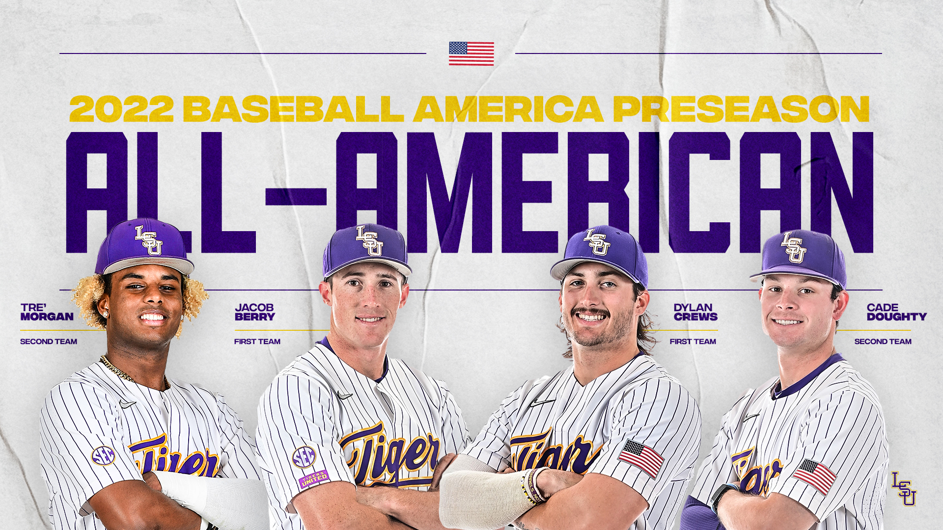 LSU baseball leads nation with four players named to Baseball America’s