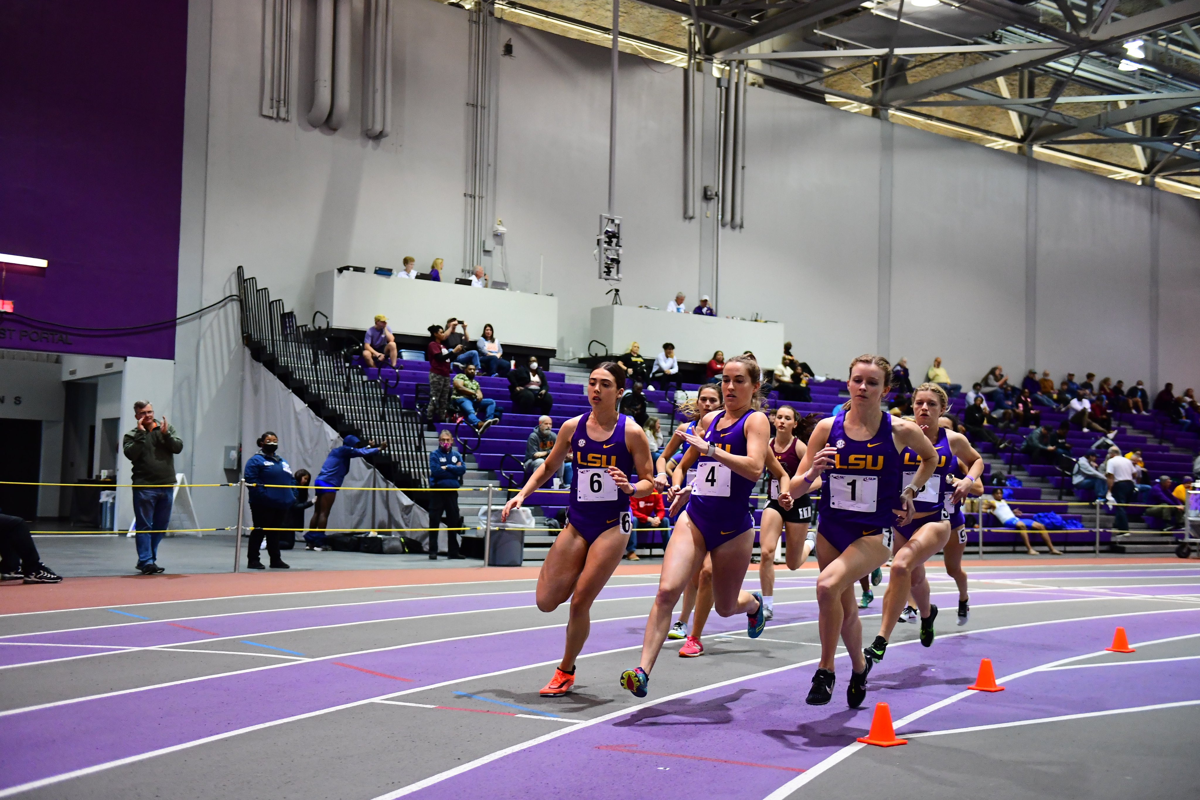 LSU track team concludes indoor regular season with 10 championships