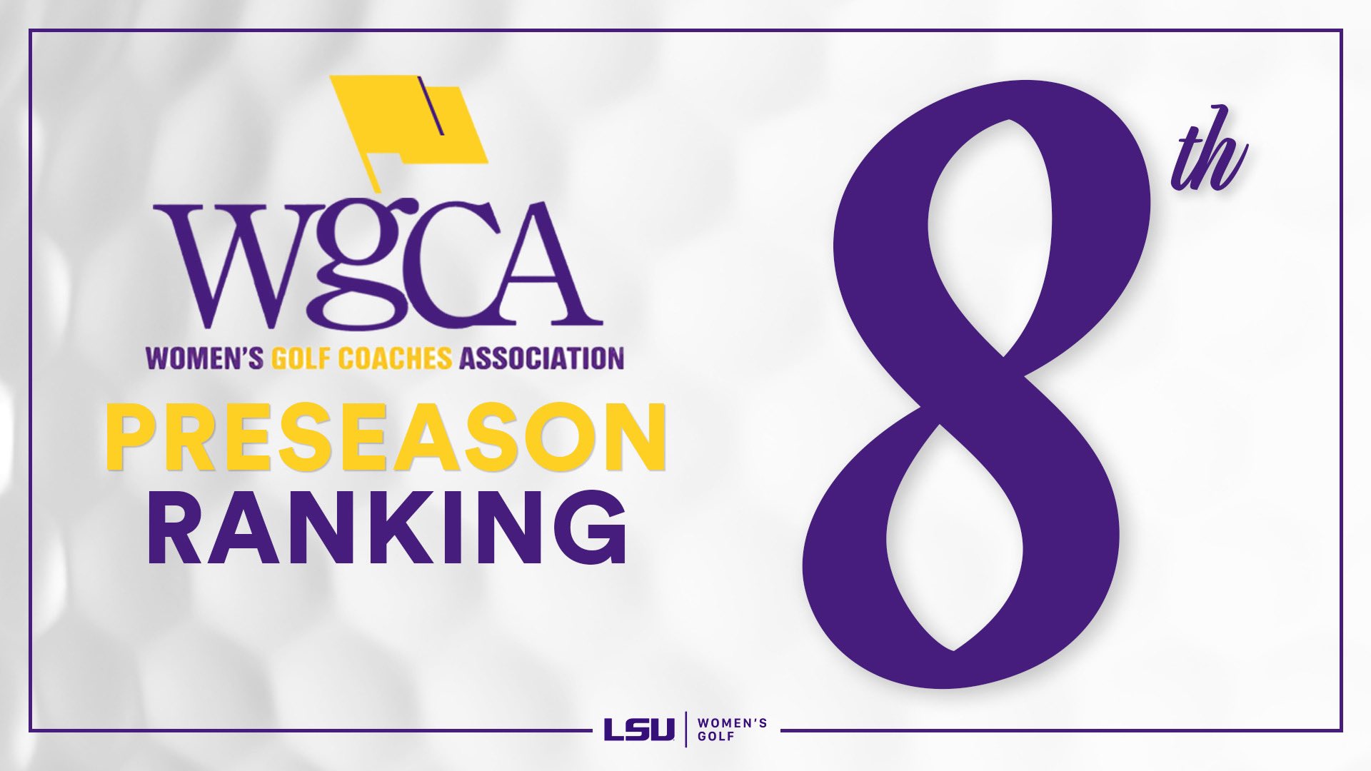 LSU women's golf graph