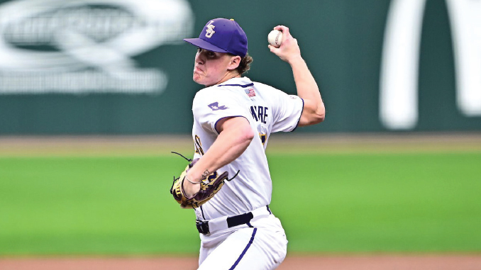 No. 1 LSU Beats Milwaukee, 5-3, Behind Transfer Cooper Moore’s Career High 11 Strikeouts