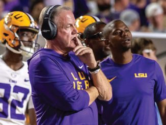 Brian Kelly, LSU head football coach vs South Carolina, 2025
