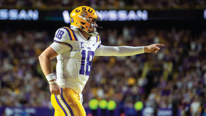 LSUFballVsSouthCarolina2025_GarrettNussmeier1_MBacigalupi