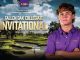 Poster for Fallen Oak Collegiate Invitational featuring an LSU golfer in a purple polo on a sunlit golf course backdrop