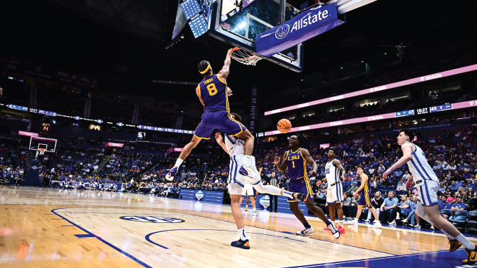 LSU vs Kentucky in 2026 SEC Tournament in Nashville on March 11, 2026