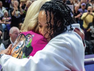 Kim Mulkey and Dawn Staley, LSU and South Carolina