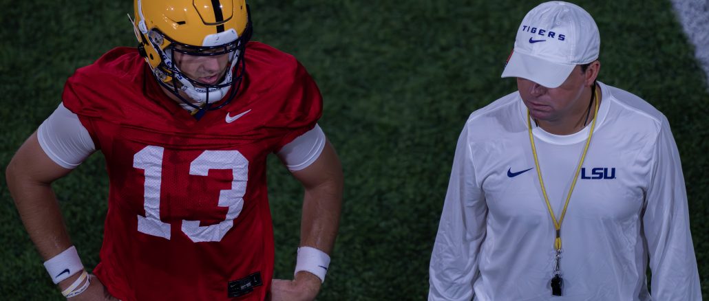 LSU_SLoan_Nussmeier July 30 2025 by Royce Stewart LSU Quarterback Garrett Nussmeier