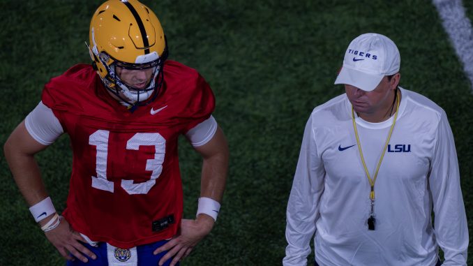 LSU_SLoan_Nussmeier July 30 2025 by Royce Stewart LSU Quarterback Garrett Nussmeier
