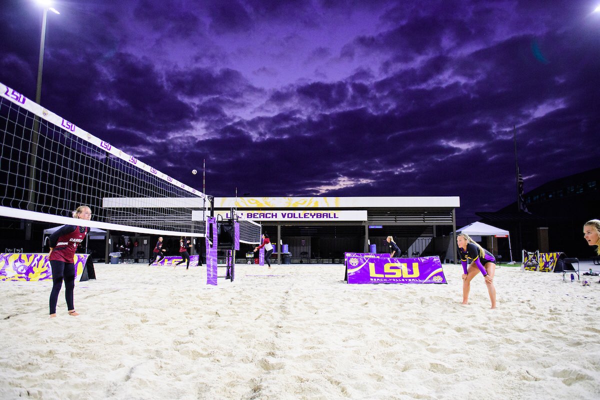 LSUbeachpurpleskies