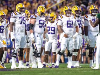 Caden Durham and the LSU offensive line