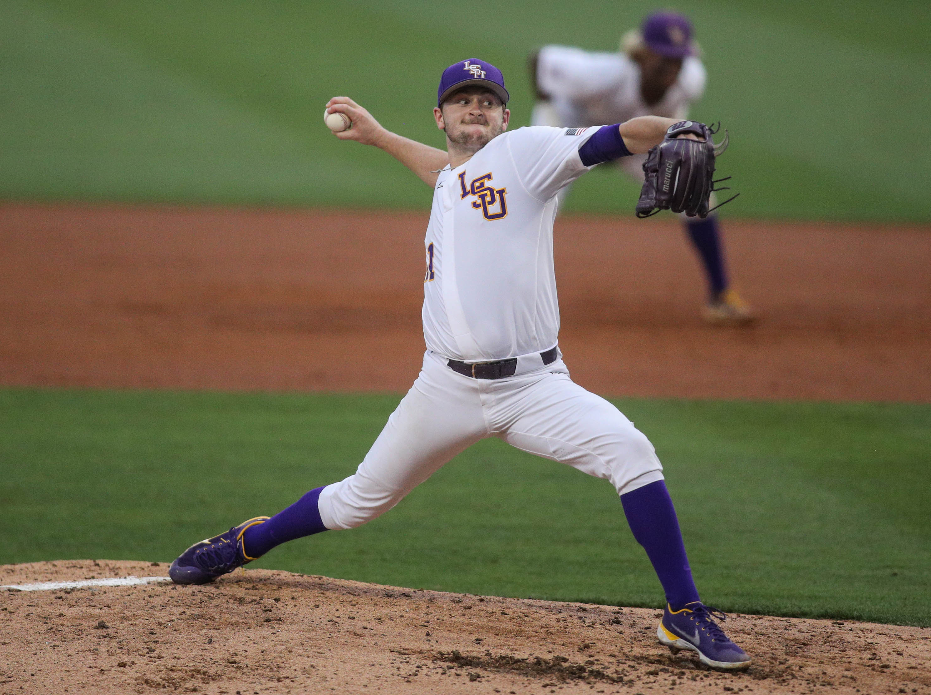 Landon Marceaux delivers pitch