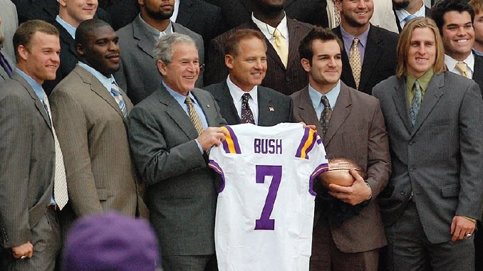 LesMilesGeorgeWBush_LSUAthletics | Tiger Rag