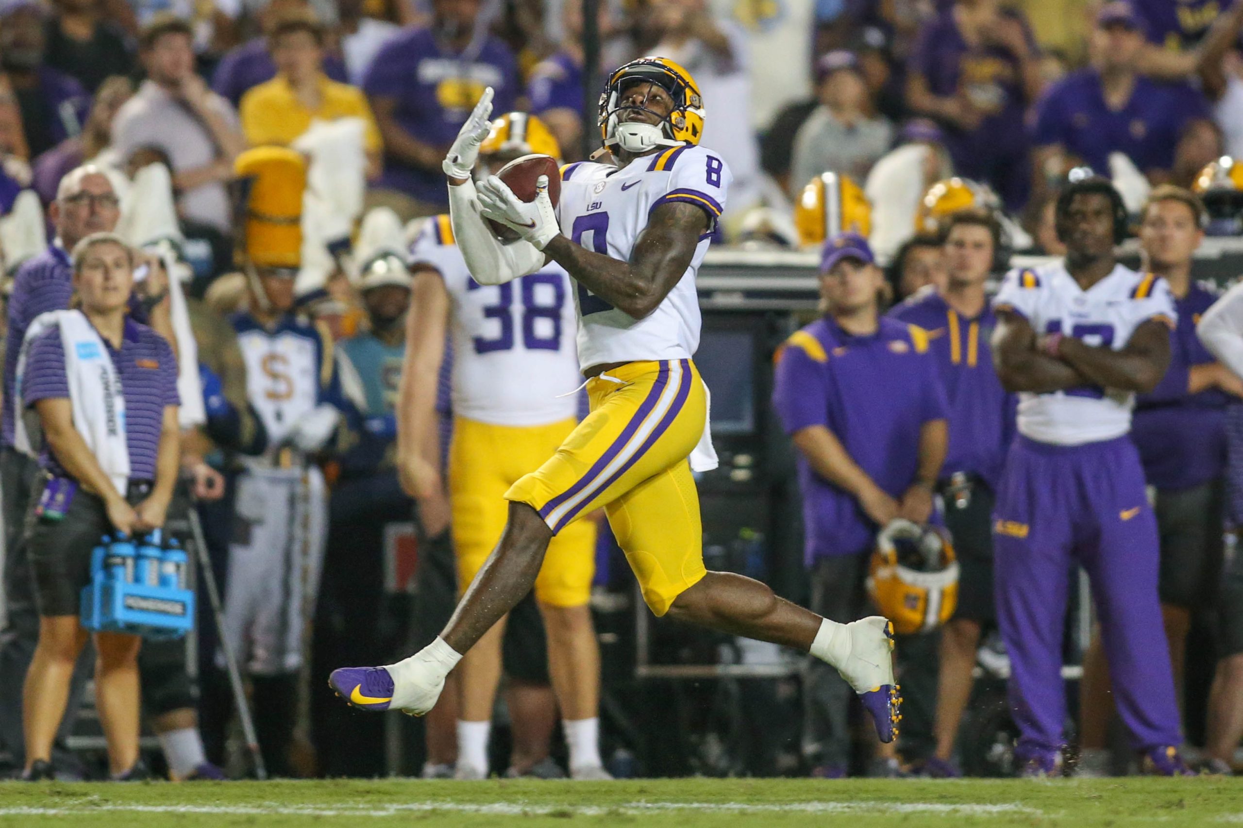 Malik Nabers with big catch